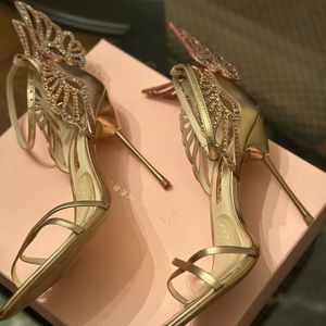 Authentic Sophia Webster Rose Gold (Metallic pink) Stiletto Size 11.5 (EU 42)